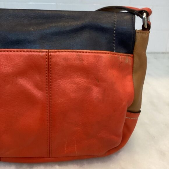 Coach Park Color Block Crossbody Leather Shoulder Bag - Picture 6 of 16